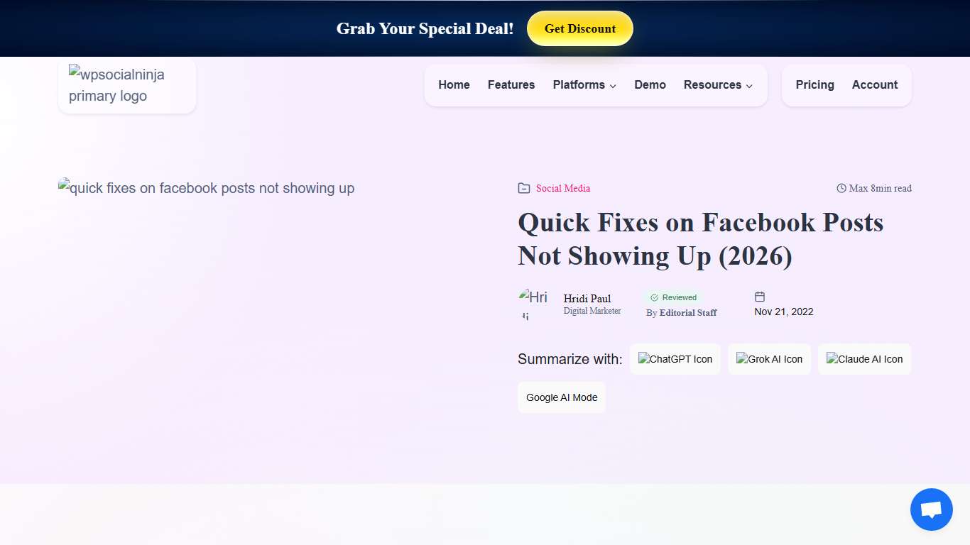 Quick Fixes on Facebook Posts Not Showing Up (2026)